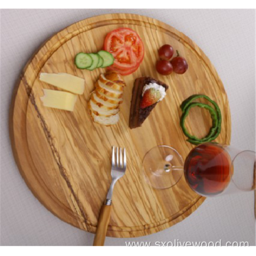 Olive Wood Round Lazy Susan